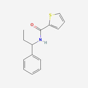 molecular formula C14H15NOS B5458848 N-(1-phenylpropyl)-2-thiophenecarboxamide 