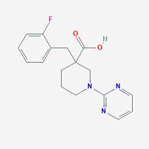 3-(2-fluorobenzyl)-1-pyrimidin-2-ylpiperidine-3-carboxylic acid