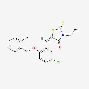 3-allyl-5-{5-chloro-2-[(2-methylbenzyl)oxy]benzylidene}-2-thioxo-1,3-thiazolidin-4-one