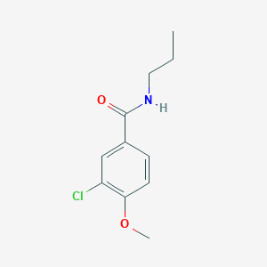 molecular formula C11H14ClNO2 B5458938 3-chloro-4-methoxy-N-propylbenzamide 