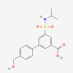 4'-(hydroxymethyl)-5-[(isopropylamino)sulfonyl]biphenyl-3-carboxylic acid