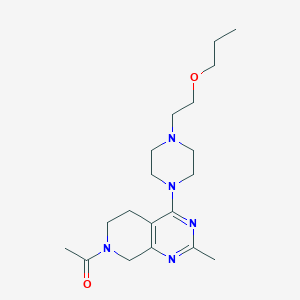 7-acetyl-2-methyl-4-[4-(2-propoxyethyl)piperazin-1-yl]-5,6,7,8-tetrahydropyrido[3,4-d]pyrimidine