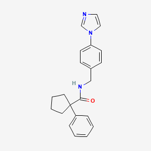 N-[4-(1H-imidazol-1-yl)benzyl]-1-phenylcyclopentanecarboxamide