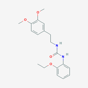 molecular formula C19H24N2O4 B5459003 N-[2-(3,4-dimethoxyphenyl)ethyl]-N'-(2-ethoxyphenyl)urea 