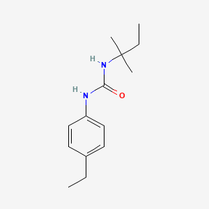molecular formula C14H22N2O B5459011 N-(1,1-dimethylpropyl)-N'-(4-ethylphenyl)urea 