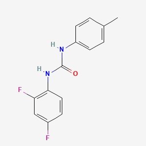 molecular formula C14H12F2N2O B5459029 N-(2,4-difluorophenyl)-N'-(4-methylphenyl)urea 