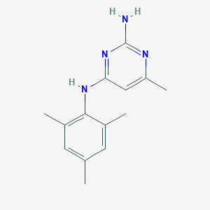 molecular formula C14H18N4 B5459087 N~4~-mesityl-6-methyl-2,4-pyrimidinediamine 