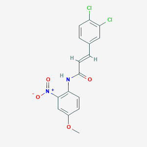 molecular formula C16H12Cl2N2O4 B5459130 3-(3,4-dichlorophenyl)-N-(4-methoxy-2-nitrophenyl)acrylamide 
