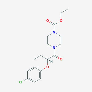 ethyl 4-[2-(4-chlorophenoxy)butanoyl]-1-piperazinecarboxylate