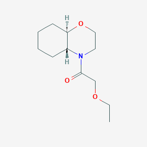 molecular formula C12H21NO3 B5459144 (4aR*,8aR*)-4-(ethoxyacetyl)octahydro-2H-1,4-benzoxazine 