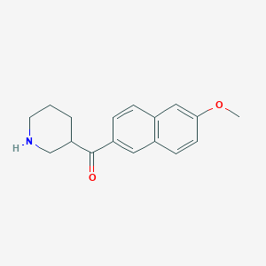 molecular formula C17H19NO2 B5459165 (6-methoxy-2-naphthyl)(3-piperidinyl)methanone hydrochloride 