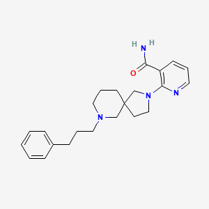 2-[7-(3-phenylpropyl)-2,7-diazaspiro[4.5]dec-2-yl]nicotinamide