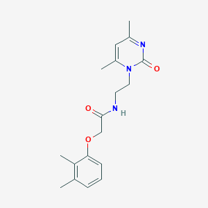 molecular formula C18H23N3O3 B5459323 N-[2-(4,6-dimethyl-2-oxopyrimidin-1(2H)-yl)ethyl]-2-(2,3-dimethylphenoxy)acetamide 
