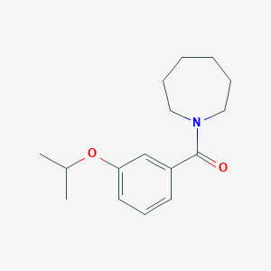 molecular formula C16H23NO2 B5459332 1-(3-isopropoxybenzoyl)azepane 