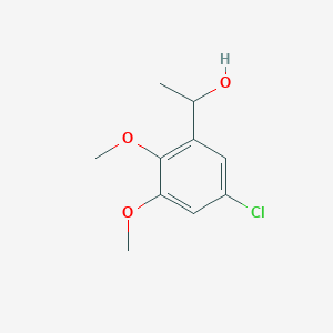 molecular formula C10H13ClO3 B054594 1-(5-Chloro-2,3-dimethoxyphenyl)ethanol CAS No. 117052-18-3