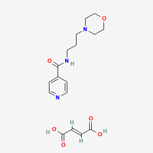 molecular formula C17H23N3O6 B5459433 N-[3-(4-morpholinyl)propyl]isonicotinamide 2-butenedioate 
