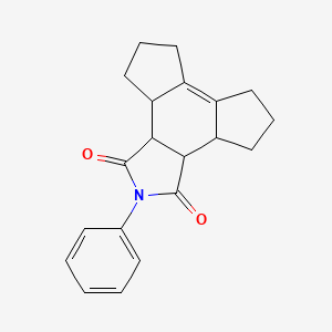 molecular formula C20H21NO2 B5459437 2-phenyl-3a,3b,4,5,6,7,8,9,9a,9b-decahydro-1H-dicyclopenta[e,g]isoindole-1,3(2H)-dione 