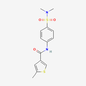 N-{4-[(dimethylamino)sulfonyl]phenyl}-5-methyl-3-thiophenecarboxamide