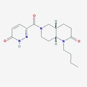 (4aS*,8aR*)-1-butyl-6-[(6-oxo-1,6-dihydropyridazin-3-yl)carbonyl]octahydro-1,6-naphthyridin-2(1H)-one