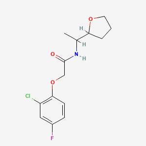 2-(2-chloro-4-fluorophenoxy)-N-[1-(tetrahydro-2-furanyl)ethyl]acetamide