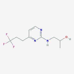 1-{[4-(3,3,3-trifluoropropyl)pyrimidin-2-yl]amino}propan-2-ol