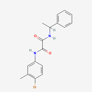 molecular formula C17H17BrN2O2 B5459609 N-(4-bromo-3-methylphenyl)-N'-(1-phenylethyl)ethanediamide 