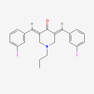 3,5-bis(3-iodobenzylidene)-1-propyl-4-piperidinone