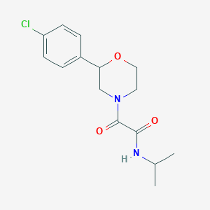 molecular formula C15H19ClN2O3 B5459678 2-[2-(4-chlorophenyl)morpholin-4-yl]-N-isopropyl-2-oxoacetamide 