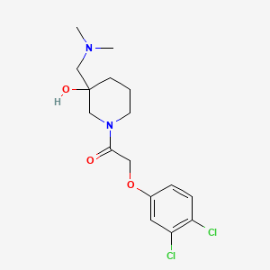 molecular formula C16H22Cl2N2O3 B5459783 1-[(3,4-dichlorophenoxy)acetyl]-3-[(dimethylamino)methyl]-3-piperidinol 