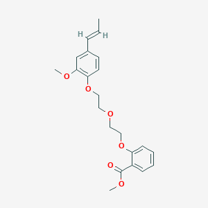 methyl 2-(2-{2-[2-methoxy-4-(1-propen-1-yl)phenoxy]ethoxy}ethoxy)benzoate