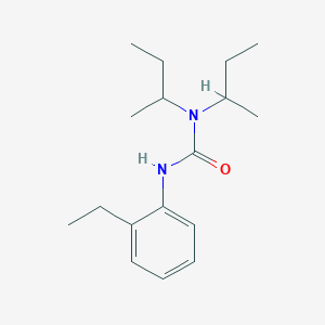 molecular formula C17H28N2O B5459841 N,N-di-sec-butyl-N'-(2-ethylphenyl)urea 