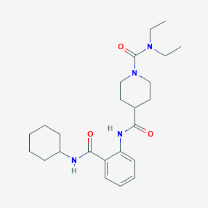 N~4~-{2-[(cyclohexylamino)carbonyl]phenyl}-N~1~,N~1~-diethyl-1,4-piperidinedicarboxamide