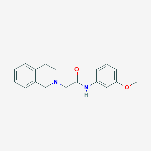 molecular formula C18H20N2O2 B5459911 2-(3,4-dihydro-2(1H)-isoquinolinyl)-N-(3-methoxyphenyl)acetamide 