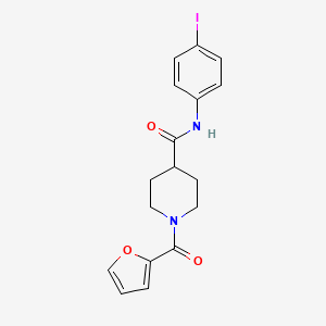 1-(2-furoyl)-N-(4-iodophenyl)piperidine-4-carboxamide