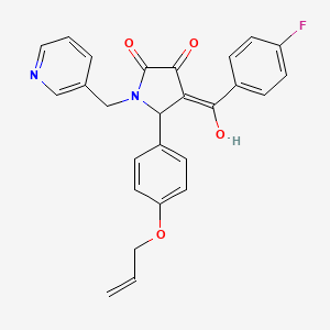 5-[4-(allyloxy)phenyl]-4-(4-fluorobenzoyl)-3-hydroxy-1-(3-pyridinylmethyl)-1,5-dihydro-2H-pyrrol-2-one