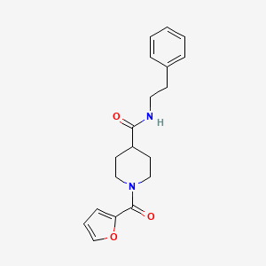 1-(2-furoyl)-N-(2-phenylethyl)piperidine-4-carboxamide