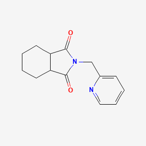 molecular formula C14H16N2O2 B5459973 2-(2-pyridinylmethyl)hexahydro-1H-isoindole-1,3(2H)-dione 