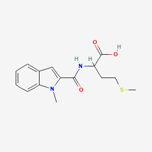 molecular formula C15H18N2O3S B5459983 N-[(1-methyl-1H-indol-2-yl)carbonyl]methionine 