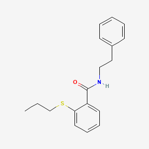 molecular formula C18H21NOS B5459996 N-(2-phenylethyl)-2-(propylthio)benzamide 