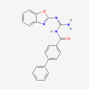 N-[amino(1,3-benzoxazol-2-ylamino)methylene]-4-biphenylcarboxamide