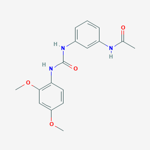 molecular formula C17H19N3O4 B5460066 N-[3-({[(2,4-dimethoxyphenyl)amino]carbonyl}amino)phenyl]acetamide 