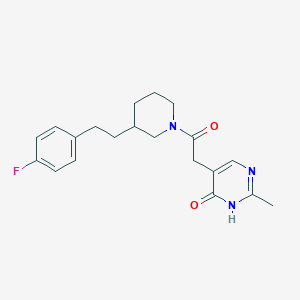 5-(2-{3-[2-(4-fluorophenyl)ethyl]-1-piperidinyl}-2-oxoethyl)-2-methyl-4(3H)-pyrimidinone