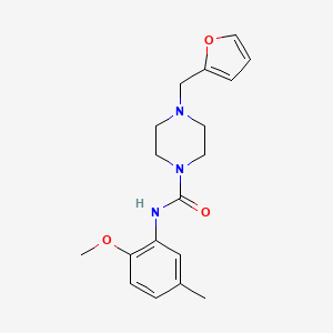 4-(2-furylmethyl)-N-(2-methoxy-5-methylphenyl)-1-piperazinecarboxamide