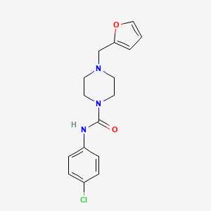 N-(4-chlorophenyl)-4-(2-furylmethyl)-1-piperazinecarboxamide