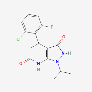 4-(2-chloro-6-fluorophenyl)-1-isopropyl-4,7-dihydro-1H-pyrazolo[3,4-b]pyridine-3,6(2H,5H)-dione