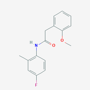 molecular formula C16H16FNO2 B5460263 N-(4-fluoro-2-methylphenyl)-2-(2-methoxyphenyl)acetamide 