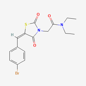 2-[5-(4-bromobenzylidene)-2,4-dioxo-1,3-thiazolidin-3-yl]-N,N-diethylacetamide
