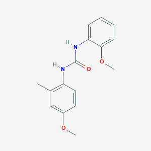 molecular formula C16H18N2O3 B5460404 N-(4-methoxy-2-methylphenyl)-N'-(2-methoxyphenyl)urea 