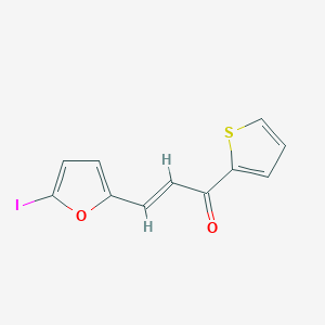molecular formula C11H7IO2S B5460445 3-(5-iodo-2-furyl)-1-(2-thienyl)-2-propen-1-one 