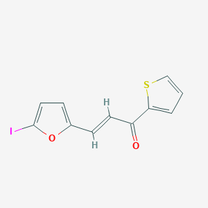 3-(5-iodo-2-furyl)-1-(2-thienyl)-2-propen-1-one